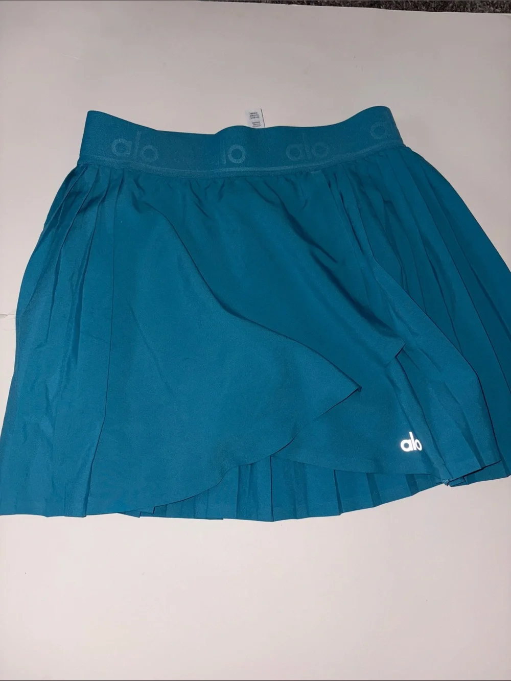 ALO Yoga Teal Pleated Tennis Skirt